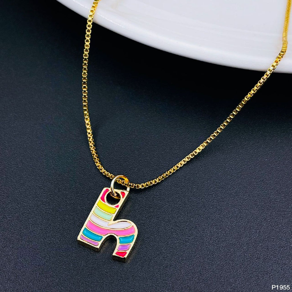 Gold Multi Letter Alphabet Initial A Necklace Pendant Chain Girls Bulk