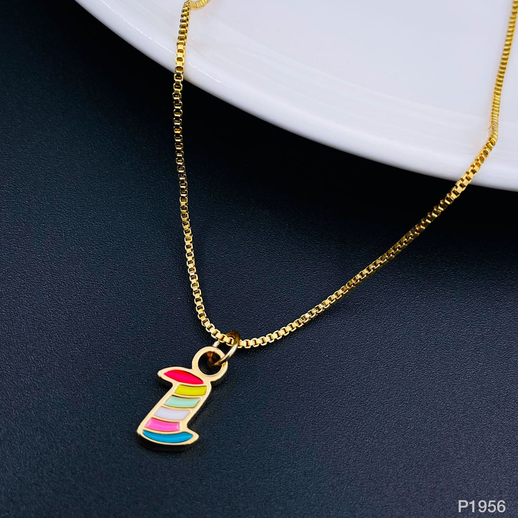 Gold Multi Letter Alphabet Initial A Necklace Pendant Chain Girls Bulk