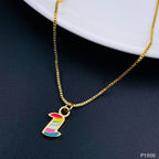 Gold Multi Letter Alphabet Initial A Necklace Pendant Chain Girls Bulk