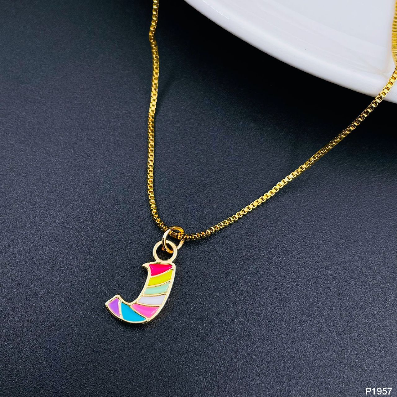 Gold Multi Letter Alphabet Initial A Necklace Pendant Chain Girls Bulk