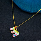 Gold Multi Letter Alphabet Initial A Necklace Pendant Chain Girls Bulk