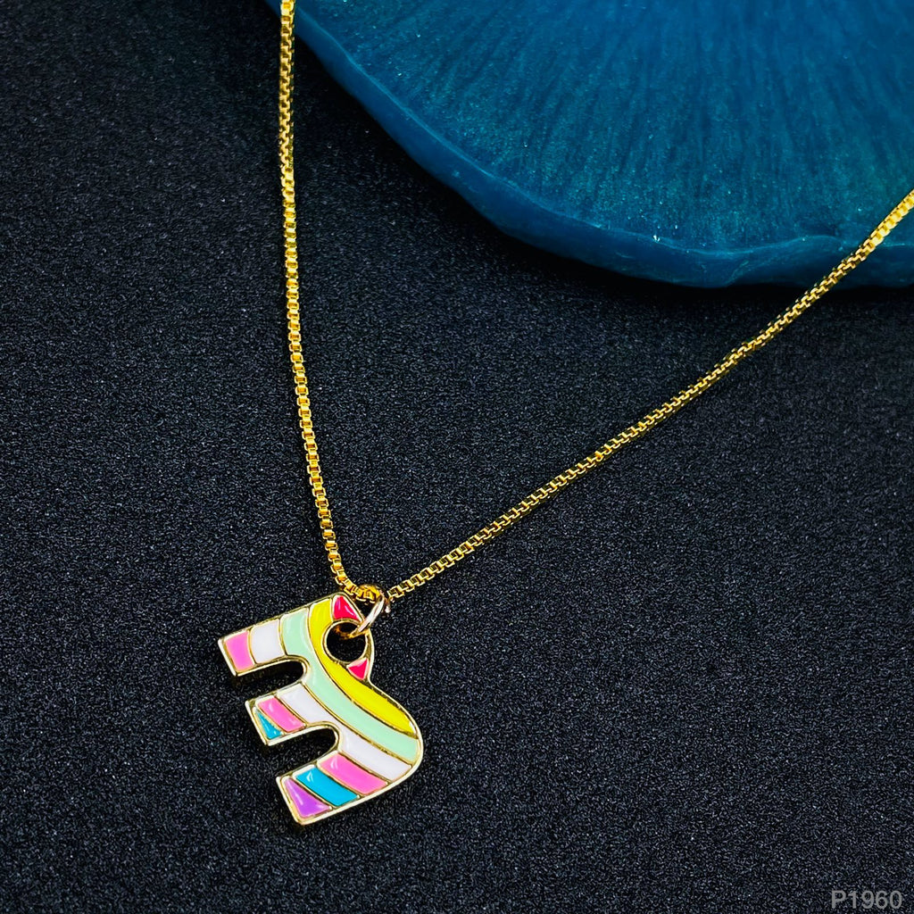 Gold Multi Letter Alphabet Initial A Necklace Pendant Chain Girls Bulk