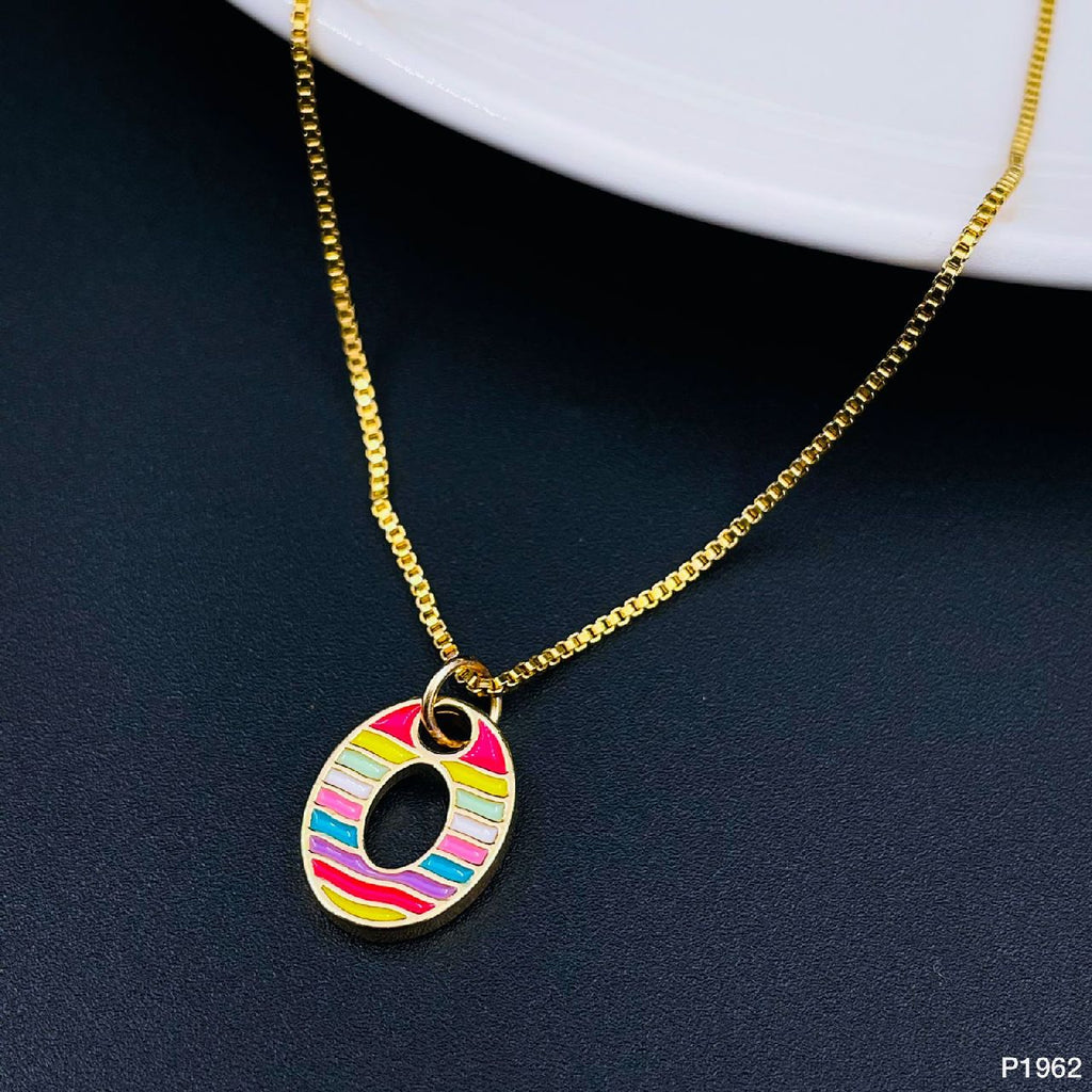 Gold Multi Letter Alphabet Initial A Necklace Pendant Chain Girls Bulk