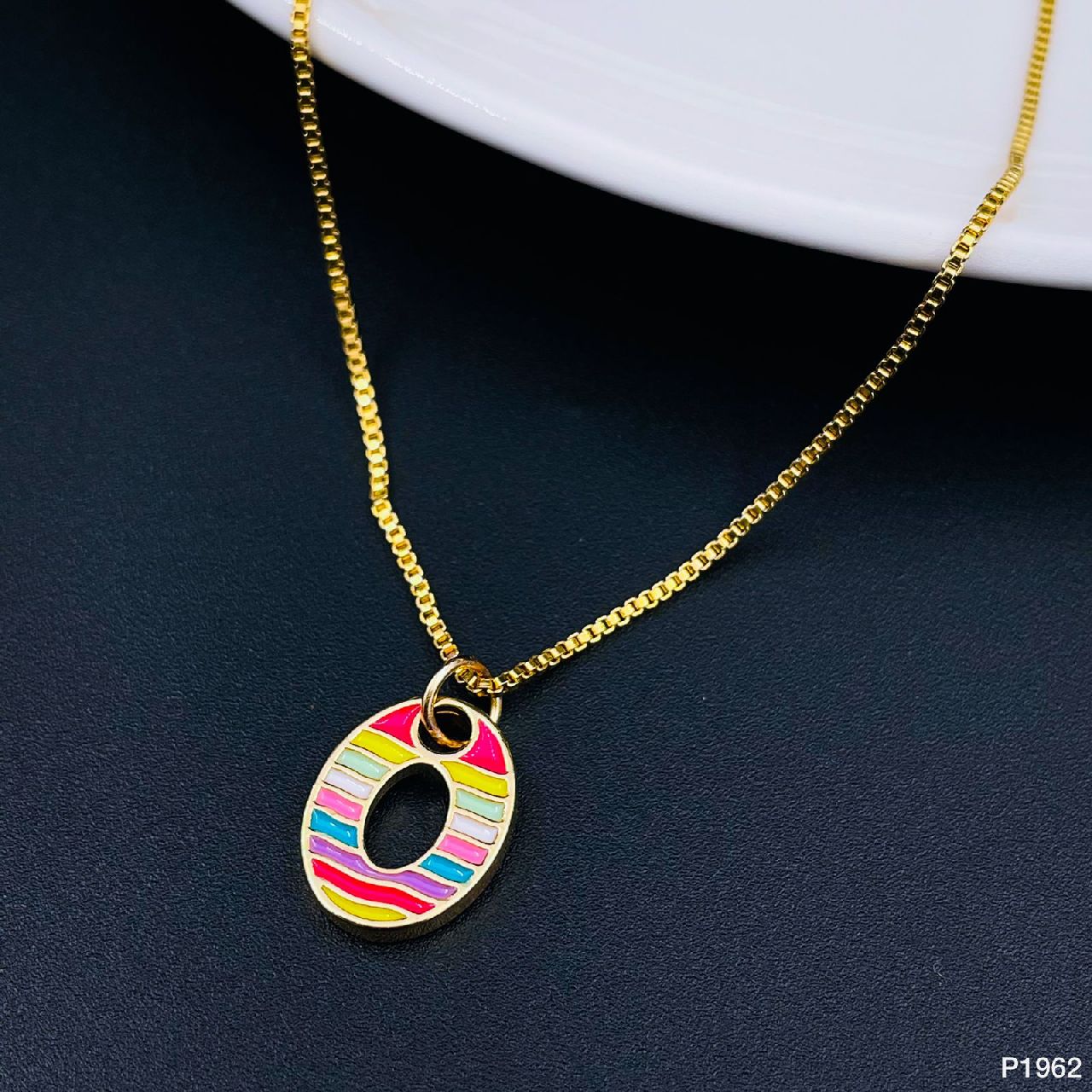 Gold Multi Letter Alphabet Initial A Necklace Pendant Chain Girls Bulk