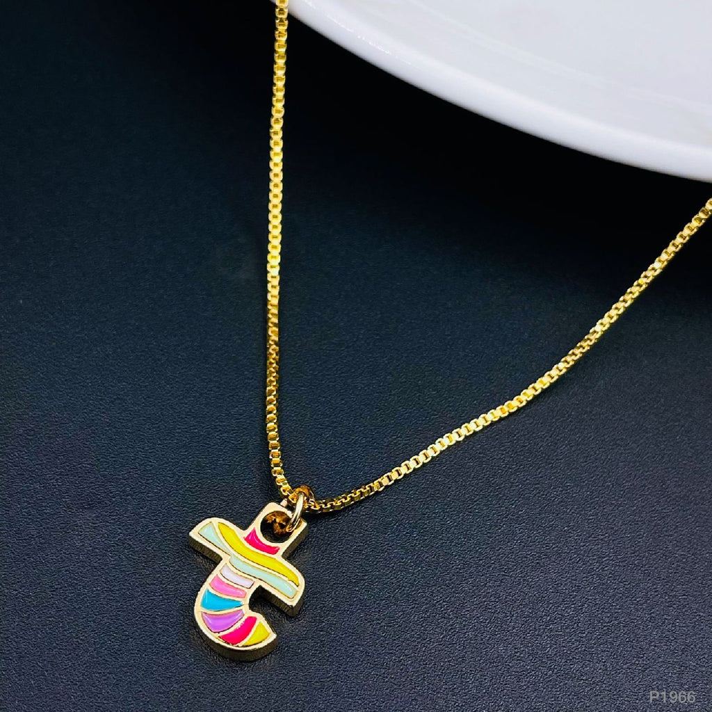 Gold Multi Letter Alphabet Initial A Necklace Pendant Chain Girls Bulk