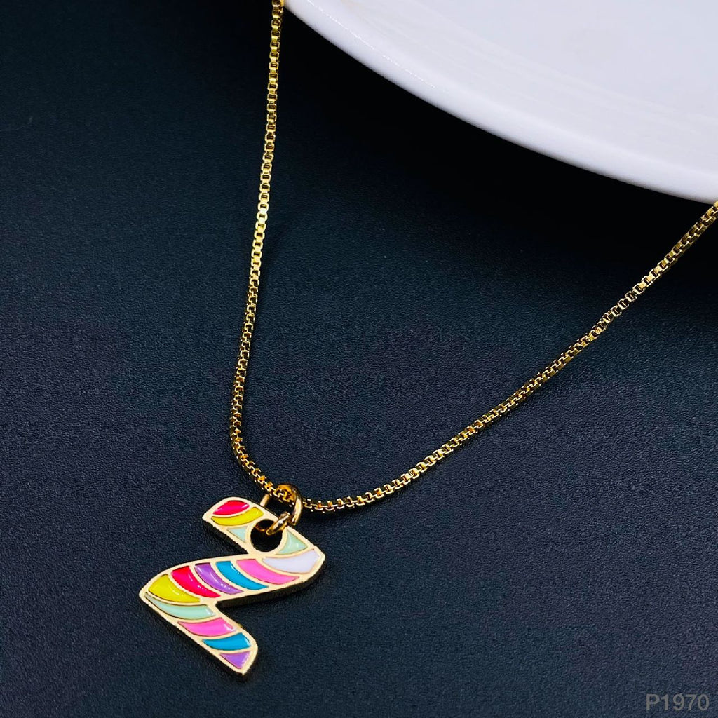 Gold Multi Letter Alphabet Initial A Necklace Pendant Chain Girls Bulk