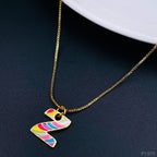 Gold Multi Letter Alphabet Initial A Necklace Pendant Chain Girls Bulk
