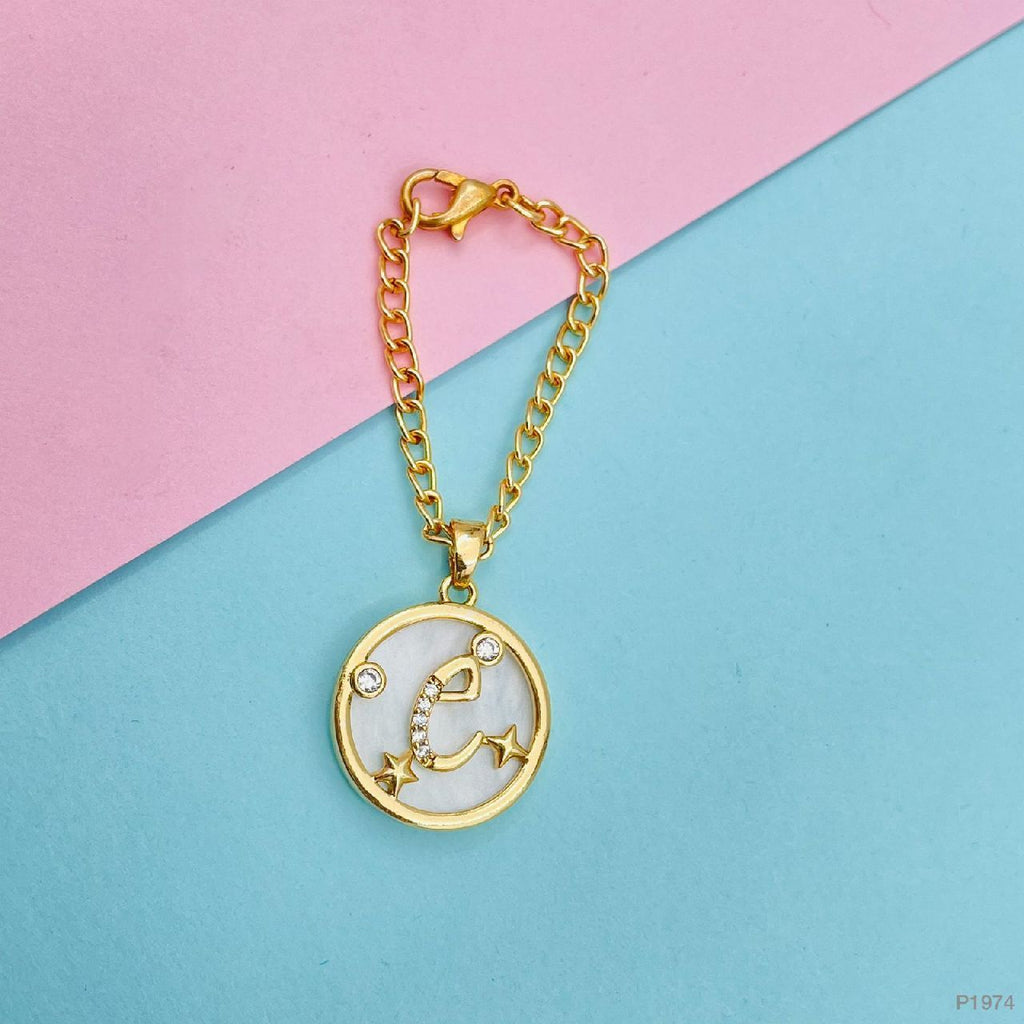 Copper Star Cubic Zirconia Gold Letter Watch Charm Women Bulk