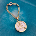 Copper Star Cubic Zirconia Gold Letter Watch Charm Women Bulk