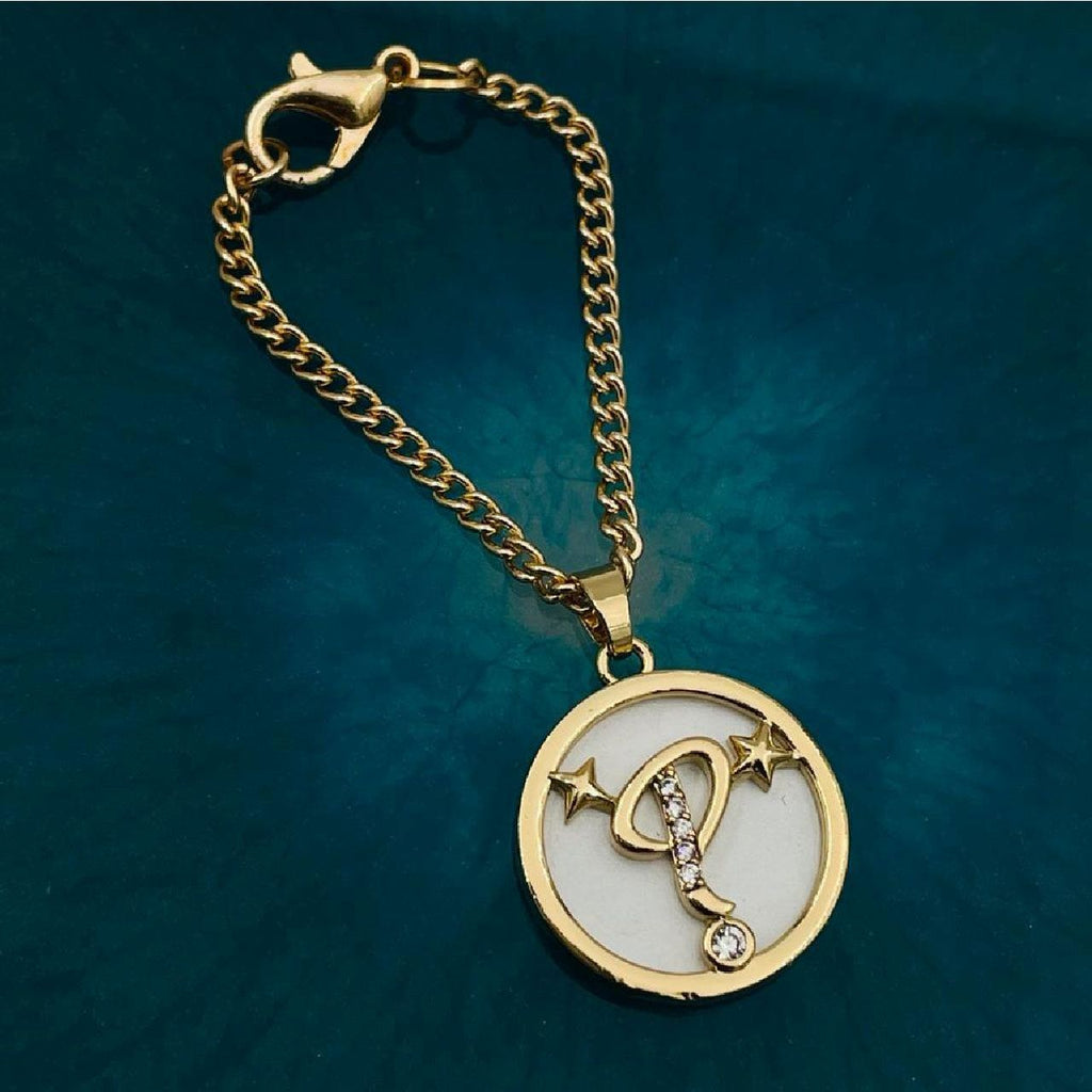 Copper Star Cubic Zirconia Gold Letter Watch Charm Women Bulk
