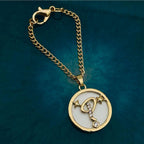 Copper Star Cubic Zirconia Gold Letter Watch Charm Women Bulk
