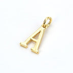Initial Letter Alphabets Gold Copper Pendant Charm Women