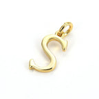 Initial Letter Alphabets Gold Copper Pendant Charm Women