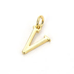 Initial Letter Alphabets Gold Copper Pendant Charm Women