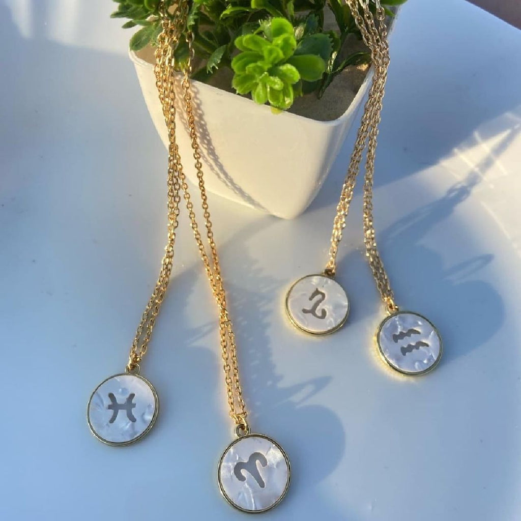 Copper Gold All Constellation Zodiac Star Sign Pendant Chain Bulk