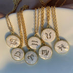 Copper Gold All Constellation Zodiac Star Sign Pendant Chain Bulk