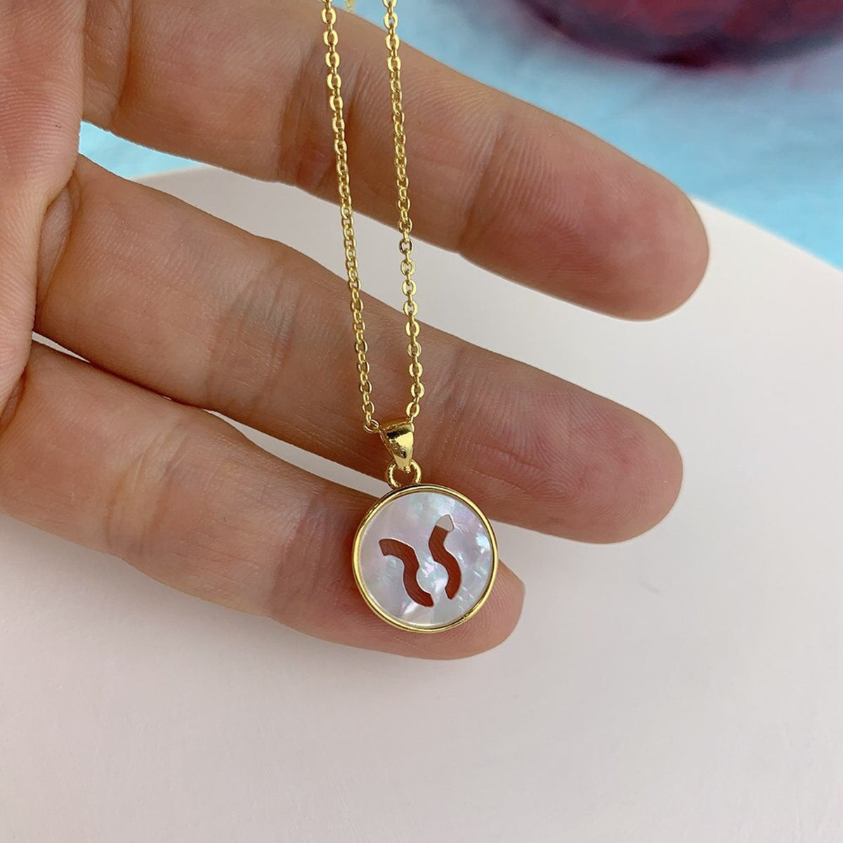 Copper Gold All Constellation Zodiac Star Sign Pendant Chain Bulk