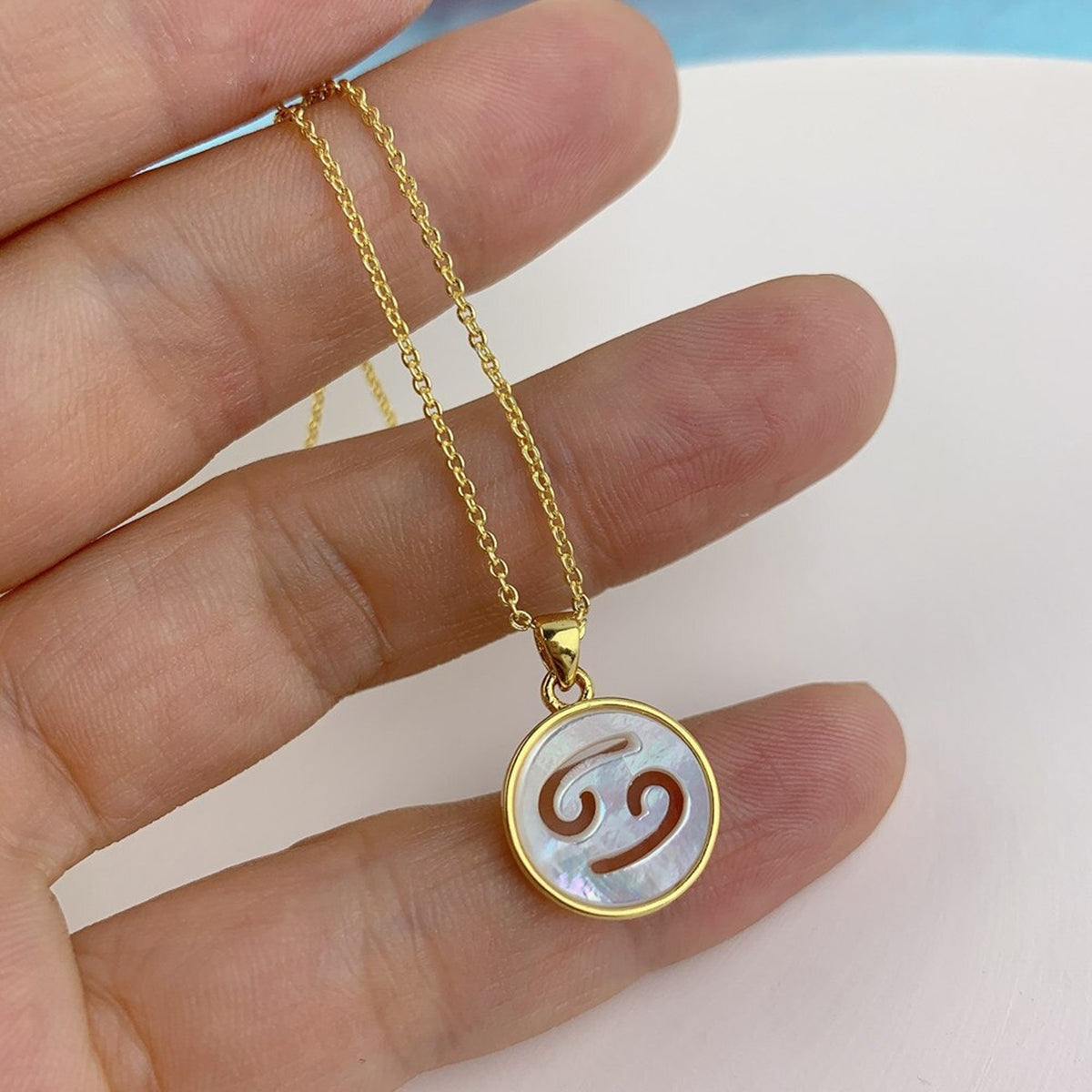 Copper Gold All Constellation Zodiac Star Sign Pendant Chain Bulk