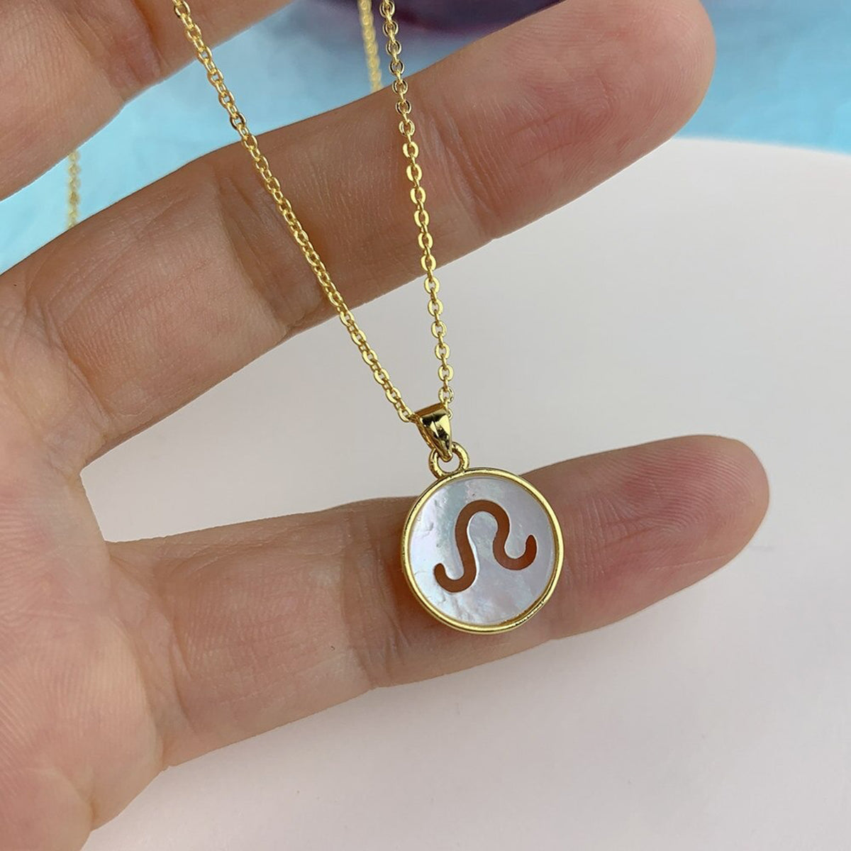 Copper Gold All Constellation Zodiac Star Sign Pendant Chain Bulk