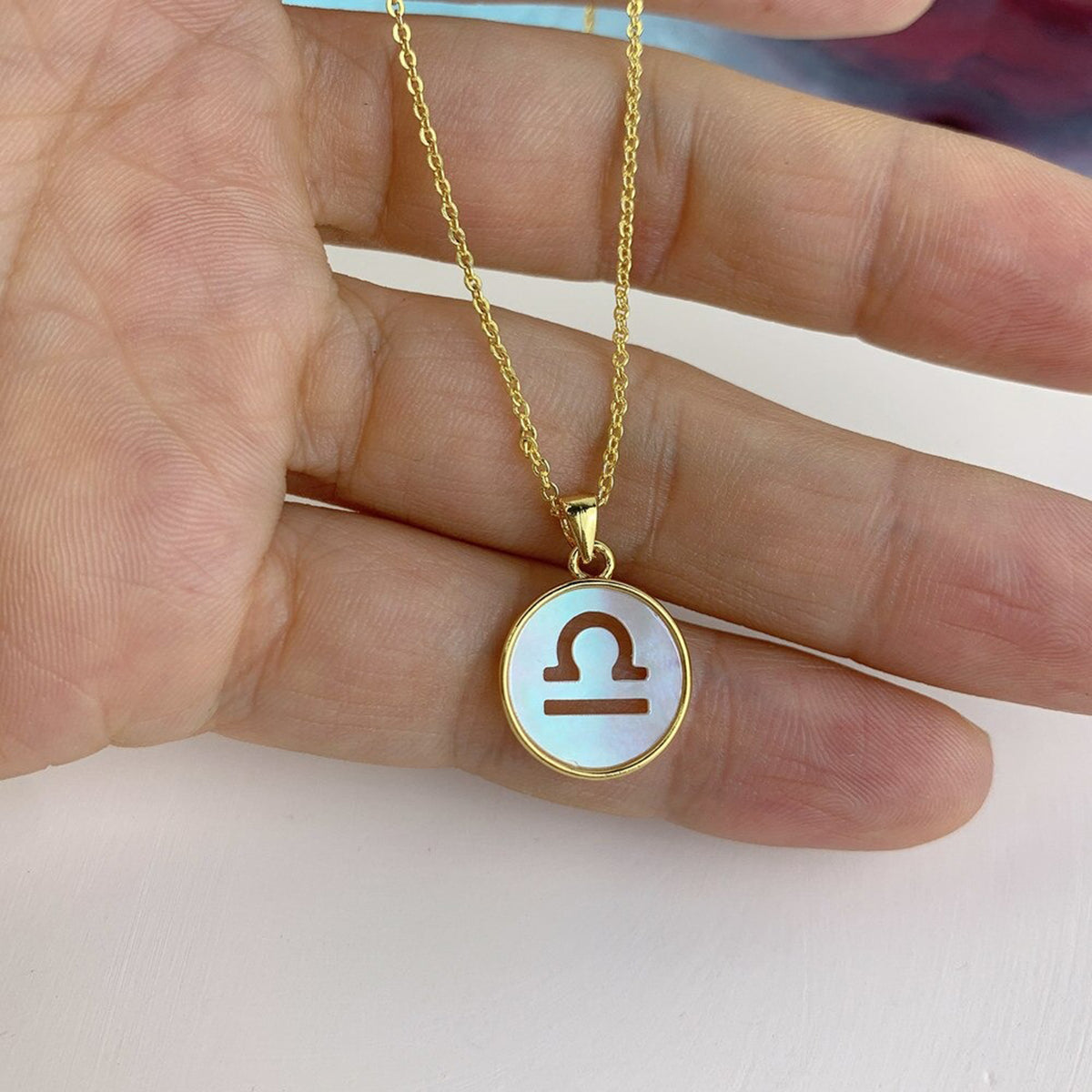 Copper Gold All Constellation Zodiac Star Sign Pendant Chain Bulk