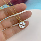 Copper Gold All Constellation Zodiac Star Sign Pendant Chain Bulk