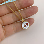 Copper Gold All Constellation Zodiac Star Sign Pendant Chain Bulk