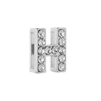 Personalised Name Alphabet Initial Letter Stainless Steel Rhinestone Bracelet