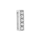 Personalised Name Alphabet Initial Letter Stainless Steel Rhinestone Bracelet