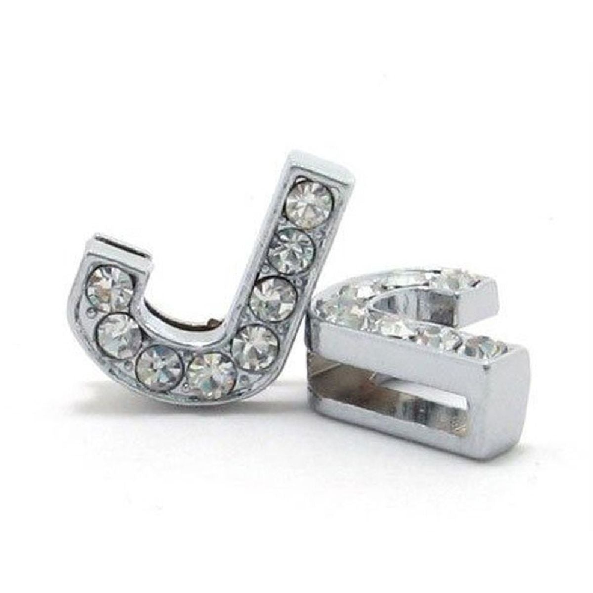 Initial Alphabet All Small Letter Cubic Zirconia Silver Necklace Birthday Gifts For Women Girls