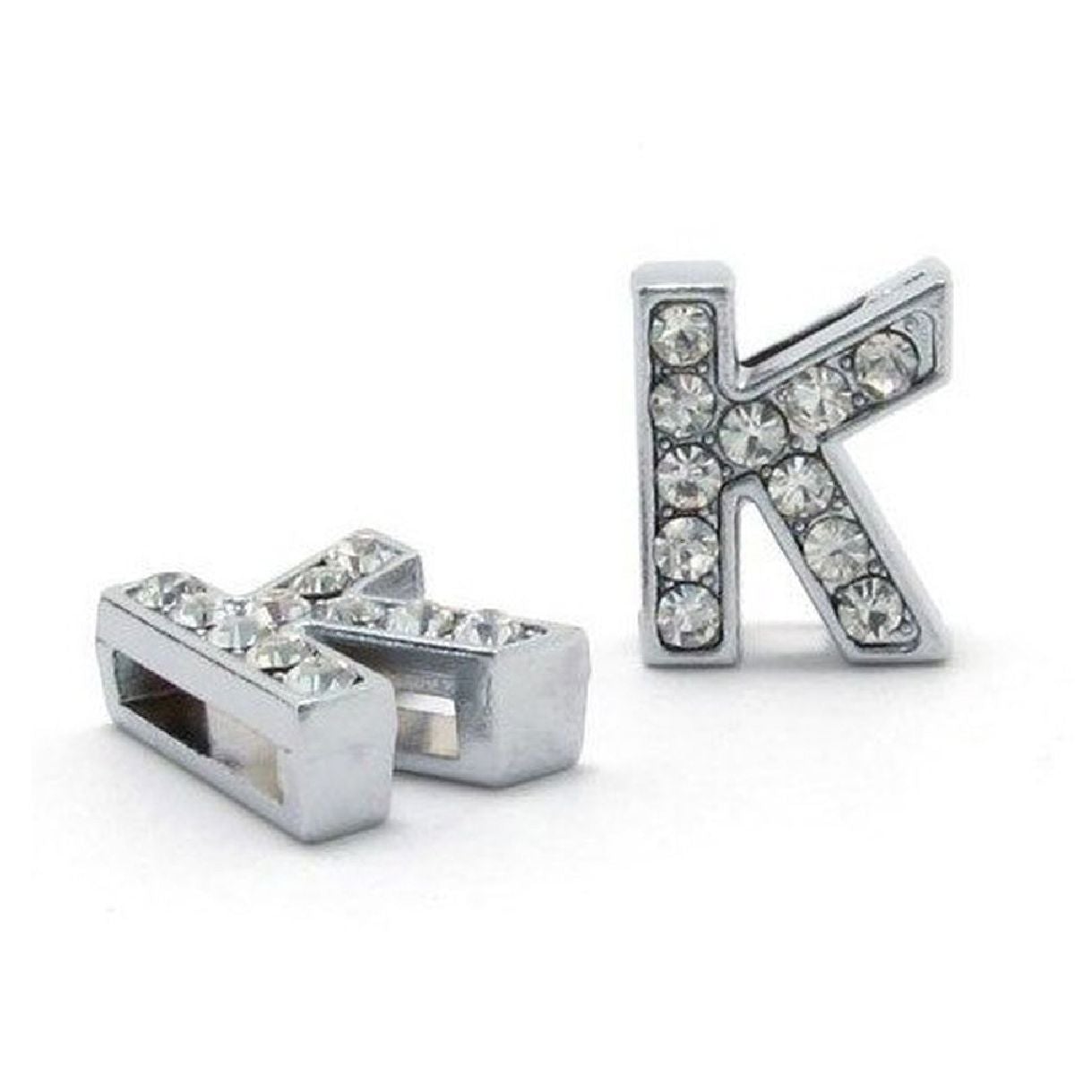 Initial Alphabet All Small Letter Cubic Zirconia Silver Necklace Birthday Gifts For Women Girls