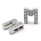 Initial Alphabet All Small Letter Cubic Zirconia Silver Necklace Birthday Gifts For Women Girls