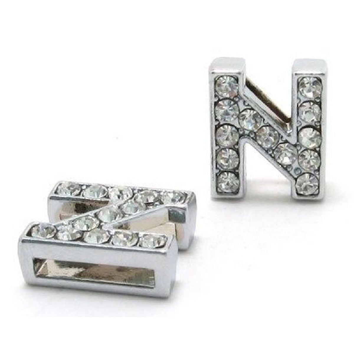 Initial Alphabet All Small Letter Cubic Zirconia Silver Necklace Birthday Gifts For Women Girls