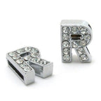 Initial Alphabet All Small Letter Cubic Zirconia Silver Necklace Birthday Gifts For Women Girls