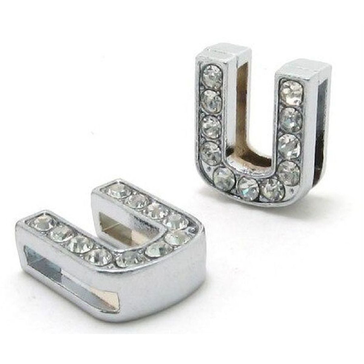 Initial Alphabet All Small Letter Cubic Zirconia Silver Necklace Birthday Gifts For Women Girls