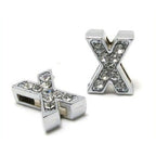Initial Alphabet All Small Letter Cubic Zirconia Silver Necklace Birthday Gifts For Women Girls
