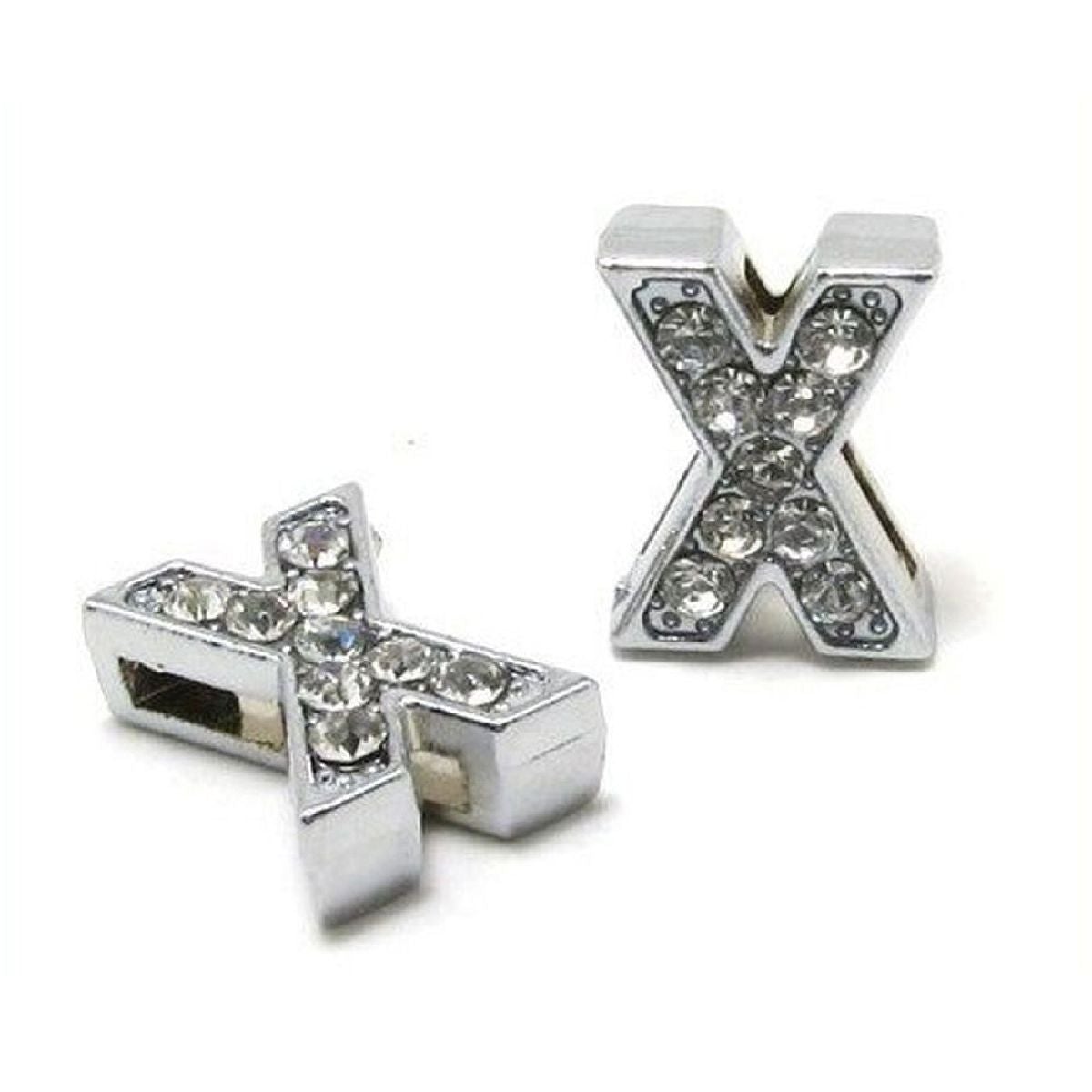 Initial Alphabet All Small Letter Cubic Zirconia Silver Necklace Birthday Gifts For Women Girls