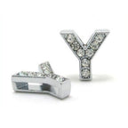 Initial Alphabet All Small Letter Cubic Zirconia Silver Necklace Birthday Gifts For Women Girls