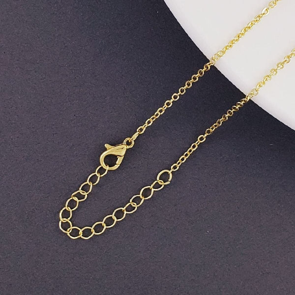 Copper Hanging Evil Eye CZ Gold Necklace Pendant Chain Bulk Secondary image