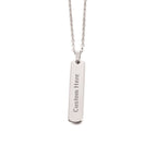 Gold Customized Personalised Laser Engraved Letter Pendant Chain Bulk