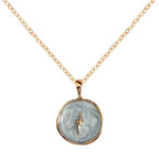 Copper Lightning Grey Gold Enamel Necklace Pendant Chain Women Bulk