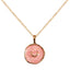 Copper Pink Gold Enamel Necklace Pendant Chain For Women Bulk