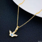 Evil Eye Clover Mother Of Pearl 18K Gold Necklace Pendant Women Bulk