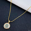 Evil Eye Baguette Cubic Zirconia Gold Necklace Pendant Chain Bulk