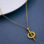 Classic Nail Screw 18K Gold Stainless Steel Pendant Chain Women Bulk