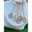 Double Ring Heart Love Cubic Zirconia 18K Gold Pendant For Women Bulk
