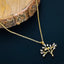 Tree Of Life Baguette CZ 18K Gold Copper Pendant Chain Bulk