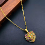 Angle Wings Heart Love Multi Color Pendant Chain For Women Bulk