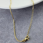 Heart Love Baguette Cubic Zirconia 18K Gold Copper Pendant Chain Bulk
