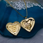 Large White Heart Love Mother of Pearl Openable Photo Frame Pendant Chain for Women