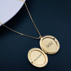 White Oval Mother Of Pearl Openable Photo Frame Pendant Chain Bulk